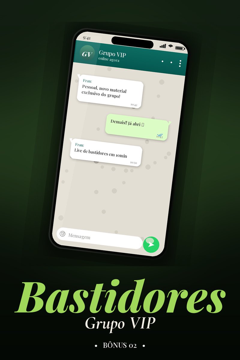 Bônus 02: Bastidores Grupo VIP