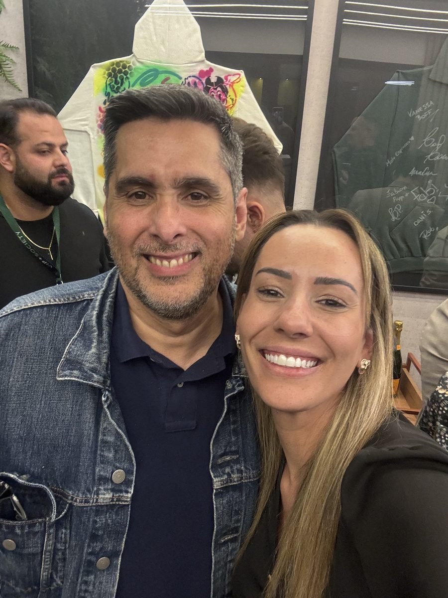 Francine com Flávio Augusto