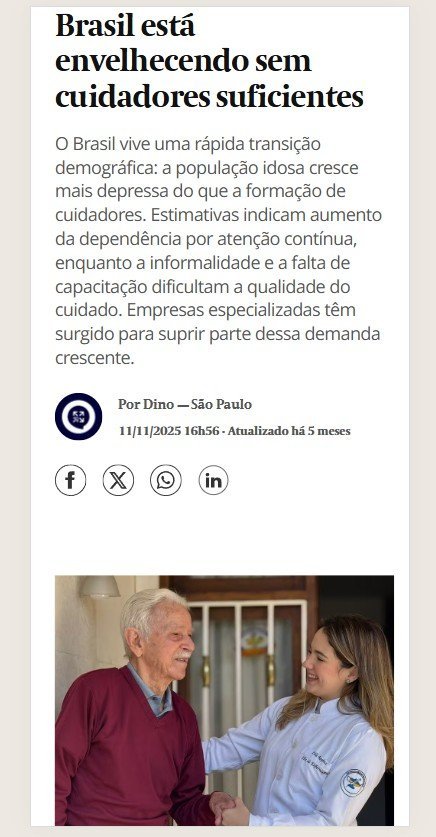 Notícia São Paulo sobre envelhecimento